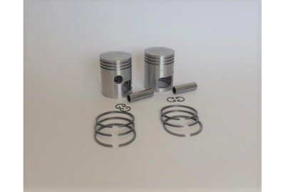 Tłoki 58,50 mm + pierścienie + sworznie 15 mm, Jawa 350