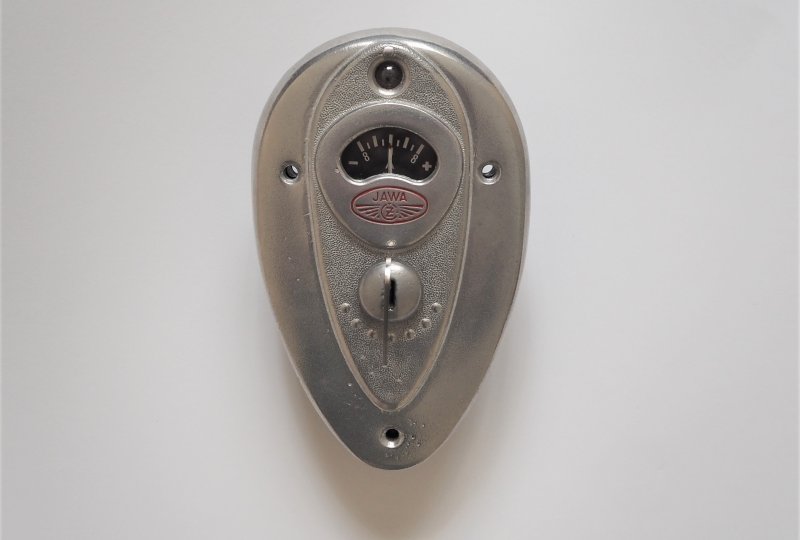 Stacyjka z amperomierzem 8A (+), oryginalna, po renowacji, Jawa, CZ-photo2