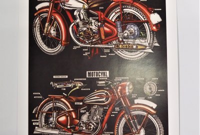 Plakat - Motocykl Jawa