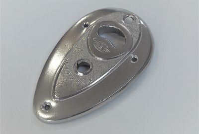 Pokrywa stacyjki z amperomierzem, oryginalna, po elektropolerowaniu, Jawa, CZ