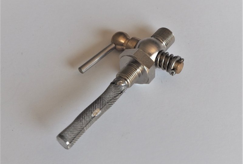 Kranik paliwa M10x1mm, nierdzewny, Jawa 1932-----photo2