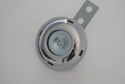 Klakson 6V, 65 mm, chrom, Jawa, CZ