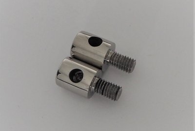 Zawias pokrywy wózka, 2 szt, nierdzewny/polerowany, PAV