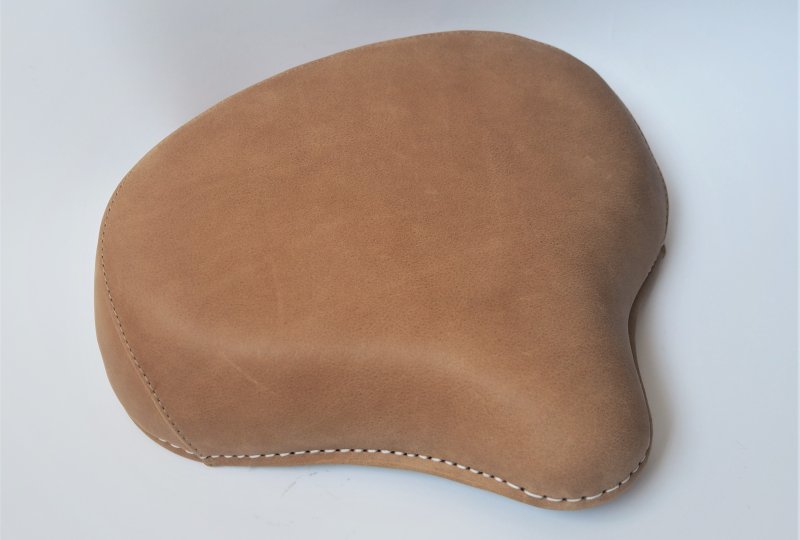 Siedzenie przednie, retro skóra, jasny brąz-photo1