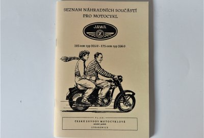 Katalog części zamiennych JAWA-CZ 125/355-175/356 - J.CZESKI, format A5, 88 stron