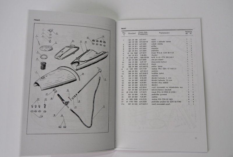Katalog części zamiennych CZ 175/502 - J.CZESKI, format A5, 54 stron-photo3