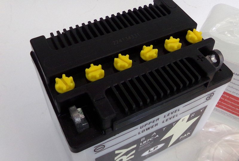 Akumulator motocyklowy 12V-7Ah, LB7C-A, 130x90x114 mm-photo2