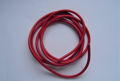 Kabel wysokiego napięcia, czerwony, tworzywo, 1m, Jawa, CZ