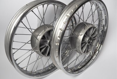 Koła - komplet, przednie, tylne, Jawa 350/634, 638, CZ 350/472