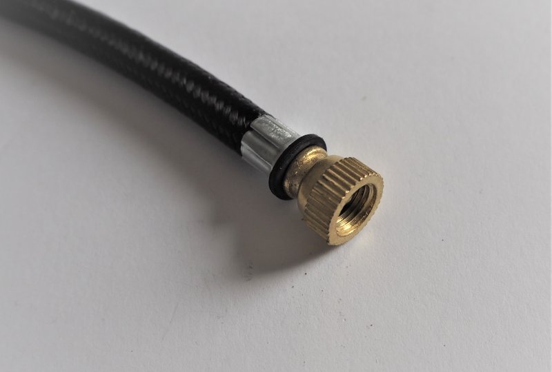 Wężyk pompki, gwint M5, 250 mm, Jawa, CZ-photo2