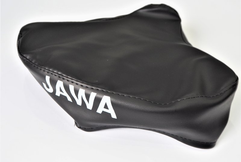 Pokrowiec na siedzenie, czarny, z napisem JAWA, sztuczna skóra, Jawa Babetta 207-photo3