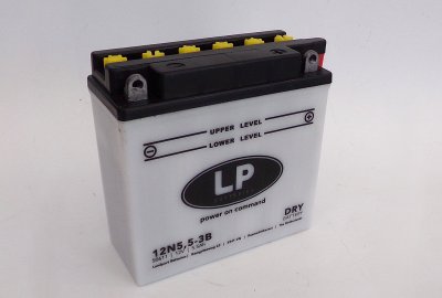Akumulator motocyklowy 12V 5.5Ah 12N5,5-3B, 138x61x131 mm