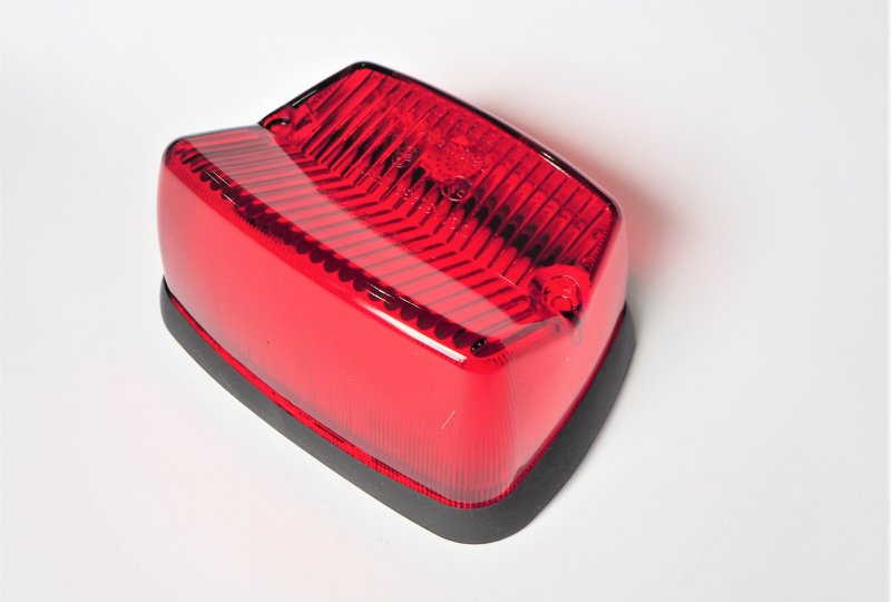 Klosz tylnej lampy z gumą, czerwony, Jawa 634, 90, PAV 41-photo2