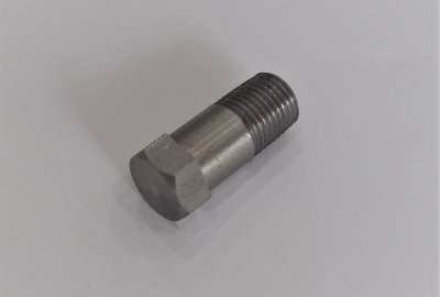 Śrubka przedniego zawieszenia, dolna, M10/1x20mm, klucz 11mm, nierdzewna, Jawa, CZ