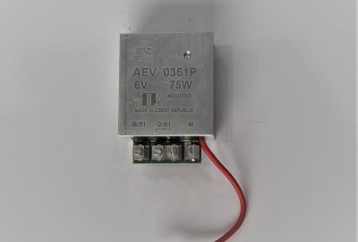 Regulator elektroniczny 6V/75 W + pol AEV 0361