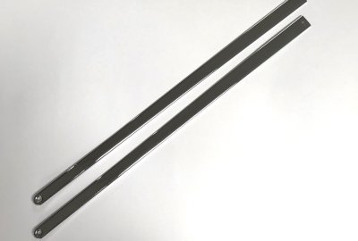 Listwy na zbiornik, 2 szt, z otworami na śruby, chrom, CZ 501/502/505