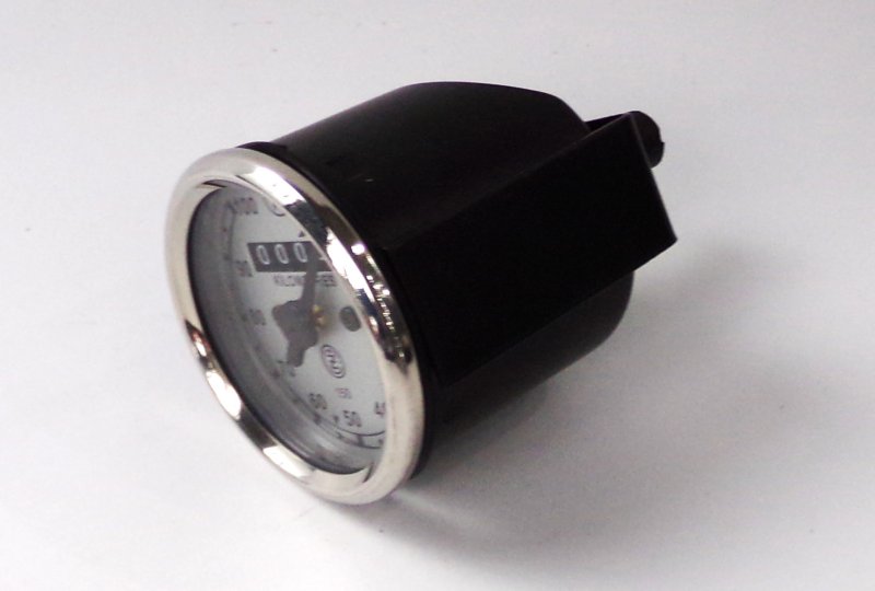 Licznik 0-100 km/h, cyferblat srebrno-czarny, K, CZ 150 C-photo2