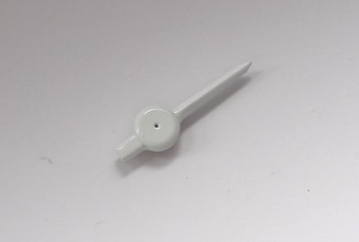 Wskazówka licznika, metalowa, biała, CZ