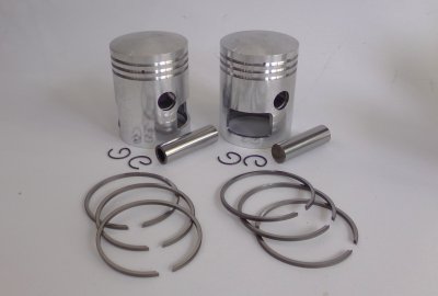 Tłoki 59,25 mm + pierścienie+ sworznie 16 mm, DUELLS, Jawa 350