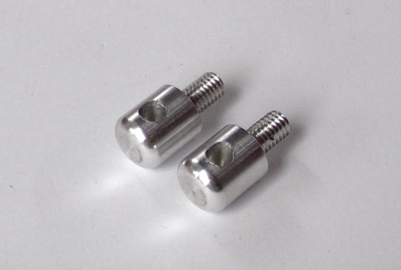 Zawias pokrywy wózka, 2 szt, aluminium, PAV-photo2