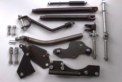 Komplet uchwytów mocowania wózka bocznego, Jawa 300 CL