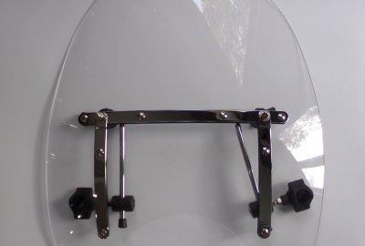 Szyba owiewka, z blachami, duża, nietłukąca, Jawa 300 CL, 350 Perak, 42 Bobber