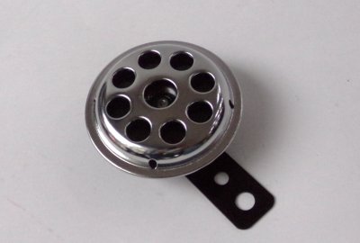 Klakson 6V, 70 mm, chrom, Jawa, CZ