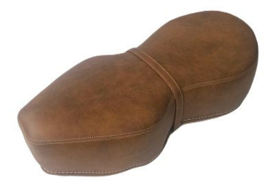 Siedzenie, retro skóra, oryginalne wypełnienie, brązowe, Jawa, CZ