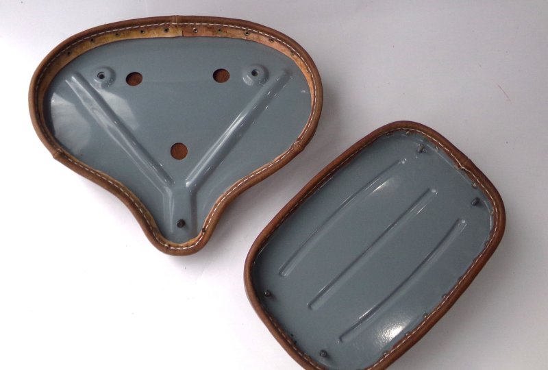 Siedzenie przednie + siedzenie Kanada, retro skóra, brąz, Jawa Perak-photo6