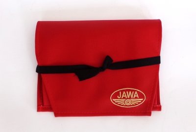 Pokrowiec na narzędzia, czerwony, z logo JAWA, sztuczna skóra, Jawa, CZ