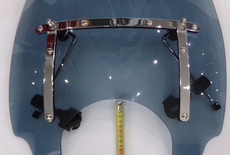 Szyba owiewka, z blachami, duża, nietłukąca, przyciemniana, Jawa 300 CL, 350 Perak, 42 Bobber-photo7