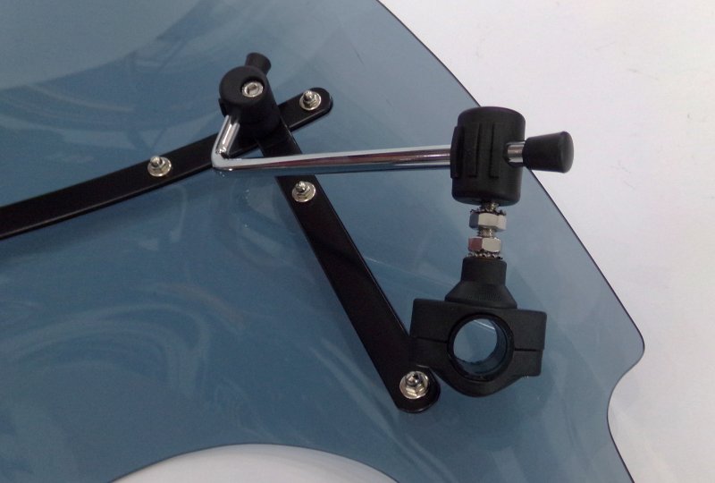 Szyba owiewka, z blachami, duża, nietłukąca, przyciemniana, Jawa 300 CL, 350 Perak, 42 Bobber-photo3