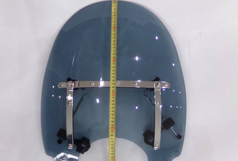 Szyba owiewka, z blachami, duża, nietłukąca, przyciemniana, Jawa 300 CL, 350 Perak, 42 Bobber-photo5