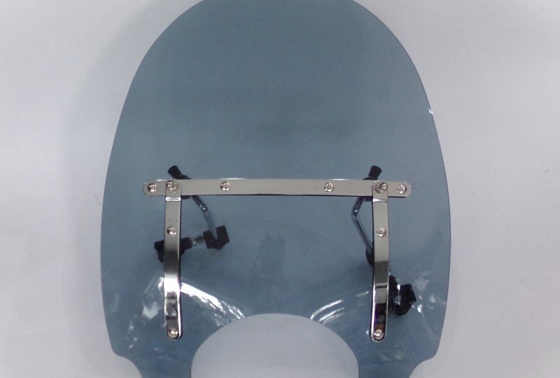 Szyba owiewka, z blachami, duża, nietłukąca, przyciemniana, Jawa 300 CL, 350 Perak, 42 Bobber-photo1