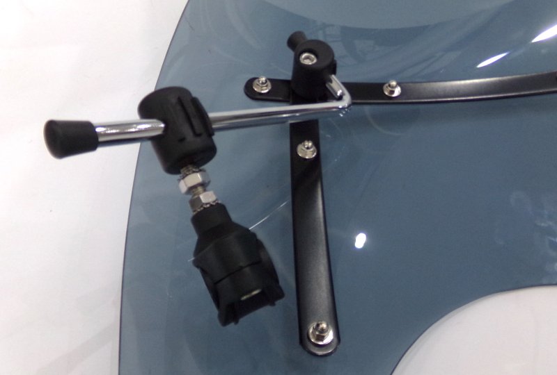 Szyba owiewka, z blachami, duża, nietłukąca, przyciemniana, Jawa 300 CL, 350 Perak, 42 Bobber-photo4