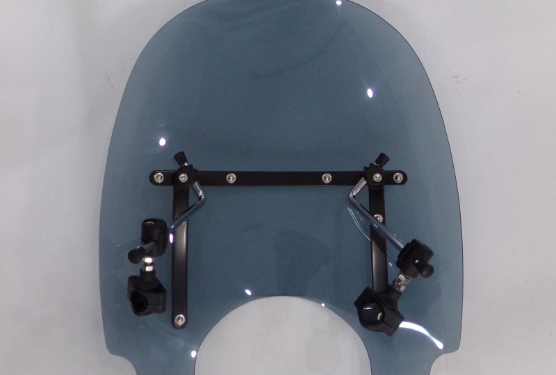 Szyba owiewka, z blachami, duża, nietłukąca, przyciemniana, Jawa 300 CL, 350 Perak, 42 Bobber-photo2