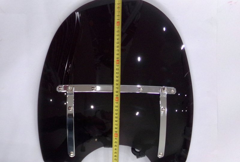 Szyba owiewka, z blachami, duża, nietłukąca, ciemna, Jawa 300 CL, 350 Perak, 42 Bobber-photo4