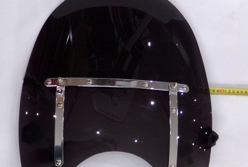 Szyba owiewka, z blachami, duża, nietłukąca, ciemna, Jawa 300 CL, 350 Perak, 42 Bobber-photo6