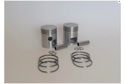 Tłoki 58,25 mm + pierścienie + sworznie 16mm, Jawa 350
